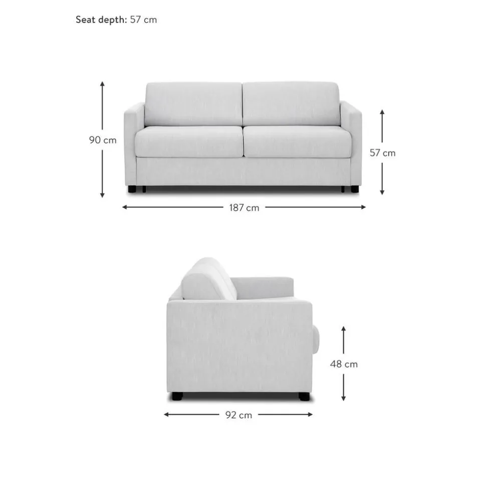 Divano Letto 2 Posti Con Materasso Morgan