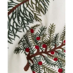 Federa Arredo Rettangolare Ricamata Con Motivo Invernale Fenna