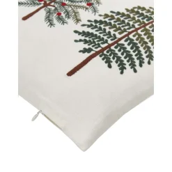 Federa Arredo Rettangolare Ricamata Con Motivo Invernale Fenna