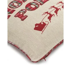 Federa Arredo Reversibile Ricamata Con Retro A Quadri North Pole