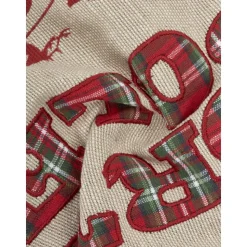 Federa Arredo Reversibile Ricamata Con Retro A Quadri North Pole