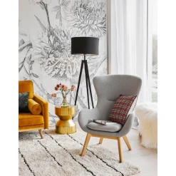 Federa Arredo Reversibile Ricamata Con Retro A Quadri North Pole