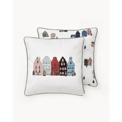 Federa Arredo Reversibile In Cotone Con Motivo Invernale Homecoming