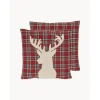 Federa Arredo Reversibile A Quadri Con Motivo Cervo Donner