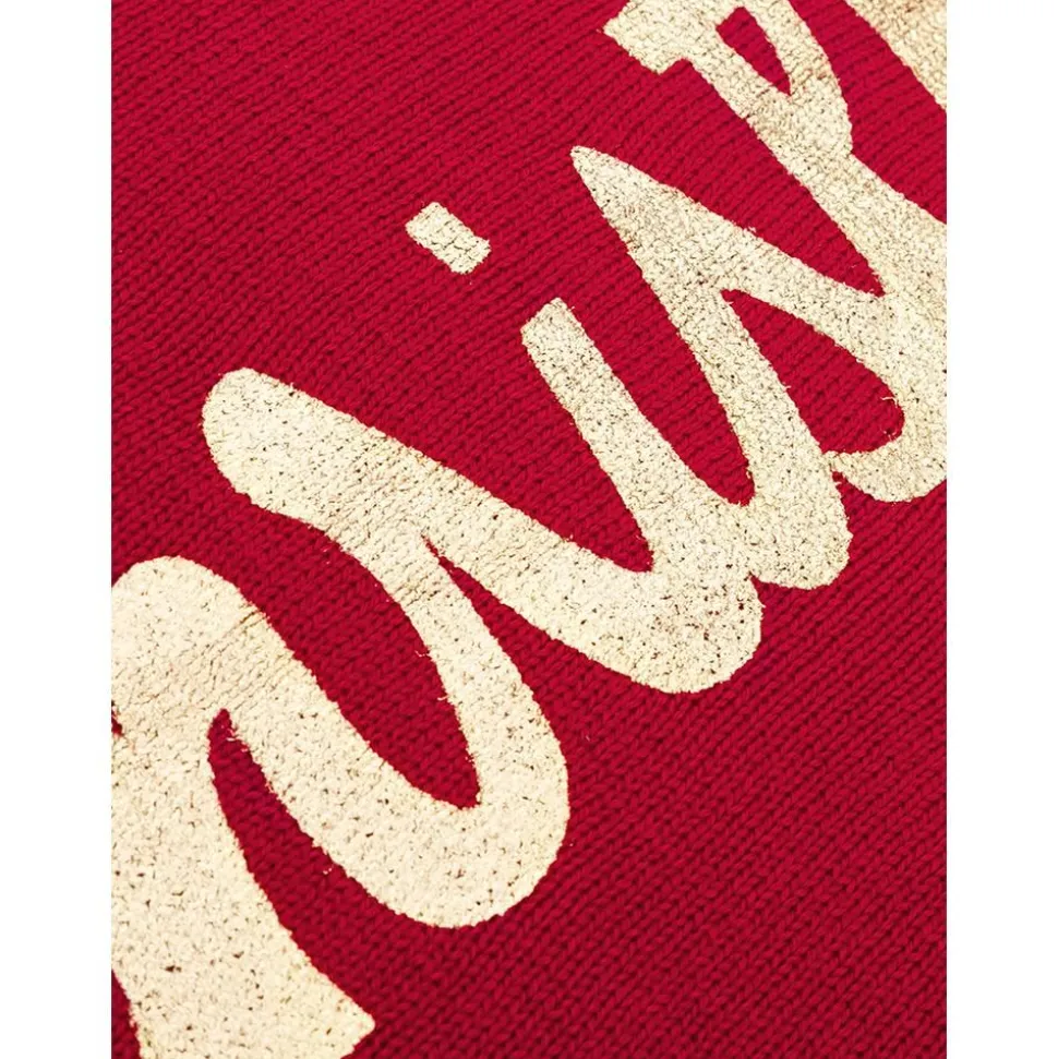 Federa Natalizia A Maglia Con Scritta Christmas