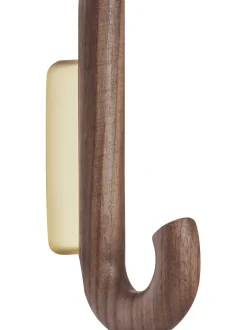 Gancio Da Parete In Legno Di Noce Umbrella, In Diverse Dimensioni