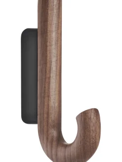 Gancio Da Parete In Legno Di Noce Umbrella, In Diverse Dimensioni