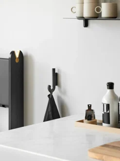 Gancio Da Parete In Legno Di Quercia Umbrella, In Diverse Dimensioni