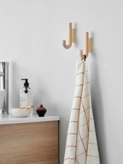 Gancio Da Parete In Legno Di Quercia Umbrella, In Diverse Dimensioni