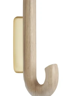 Gancio Da Parete In Legno Di Quercia Umbrella, In Diverse Dimensioni