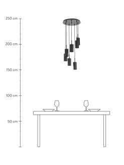 Lampada A Sospensione A Grappolo Arvo
