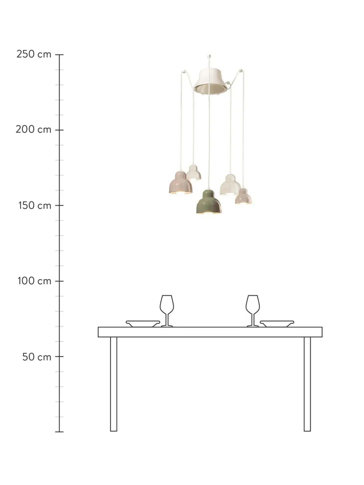 Lampada A Sospensione Cluster Fatta A Mano Berimbau