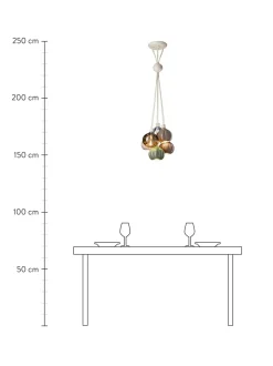 Lampada A Sospensione Cluster Fatta A Mano Afoxe