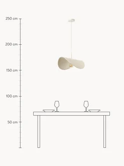 Lampada A Sospensione Di Design In Lino Kenzie