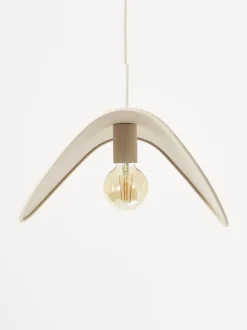 Lampada A Sospensione Di Design In Lino Kenzie