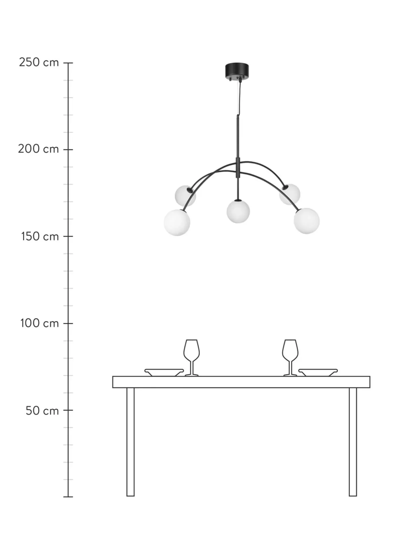 Lampada A Sospensione Grande In Vetro Opale Heaven