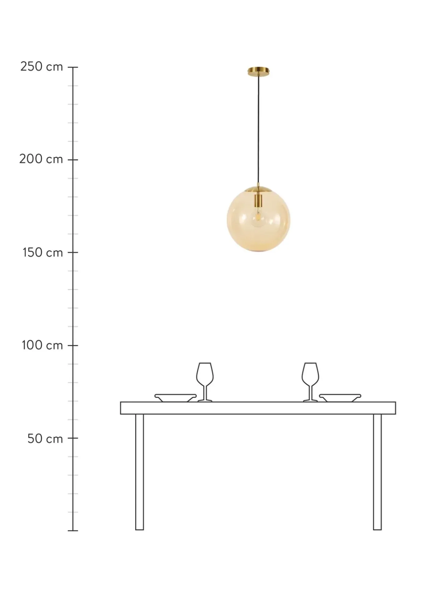 Lampada A Sospensione In Vetro Bao