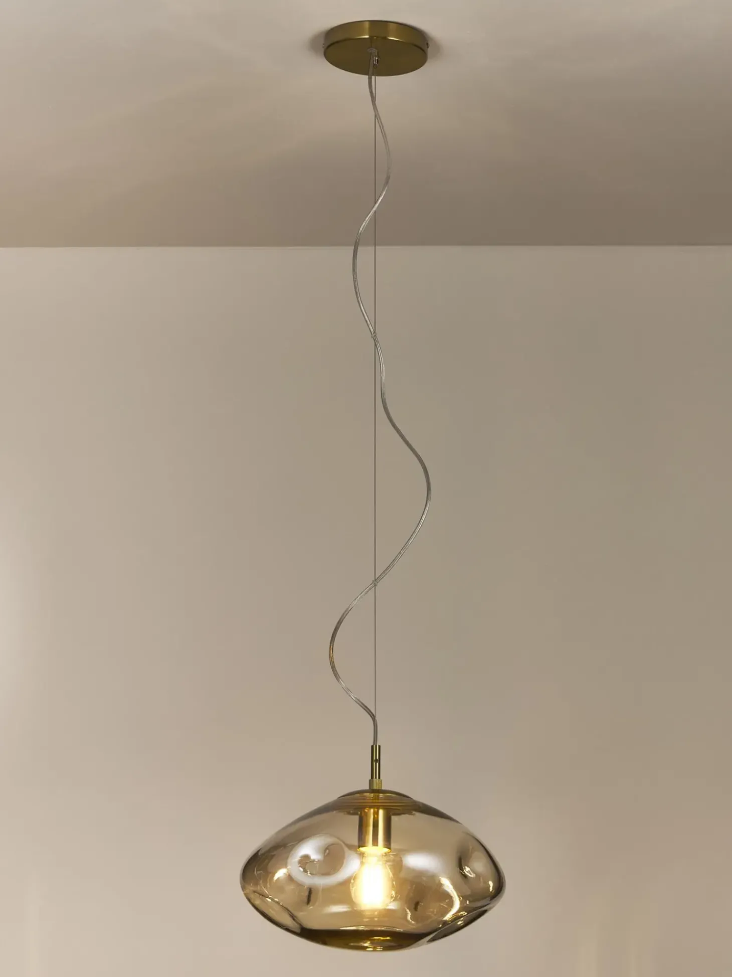 Lampada A Sospensione In Vetro Amora