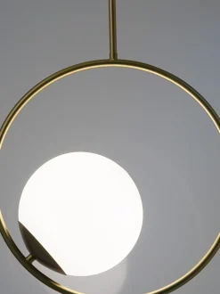 Lampada A Sospensione In Vetro Opalino Chloe