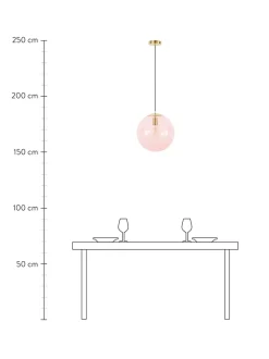 Lampada A Sospensione In Vetro Bao