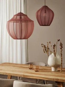 Lampada A Sospensione In Tessuto Intrecciato Beau