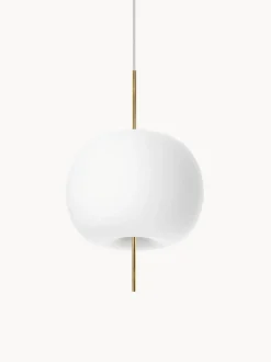 Lampada A Sospensione Luce Regolabile In Vetro Soffiato Kushi