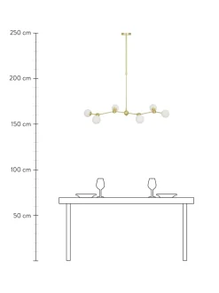 Lampada Grande A Sospensione In Vetro Opale Aurelia