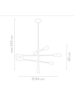 Lampada Grande A Sospensione Venja