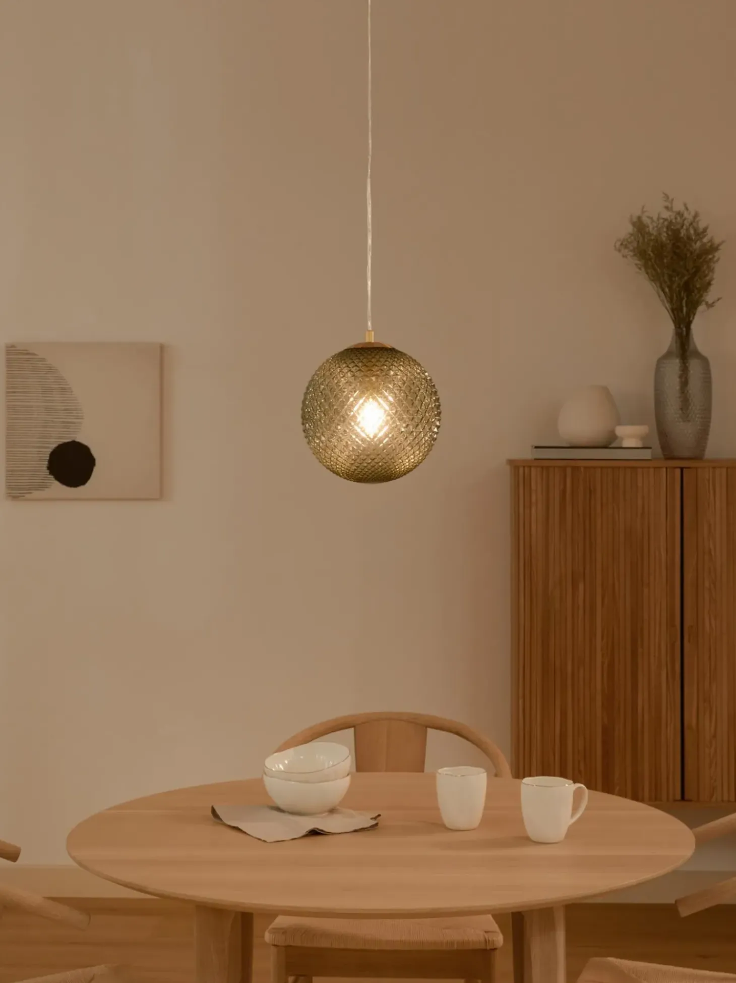 Lampada Piccola A Sospensione In Vetro Lorna