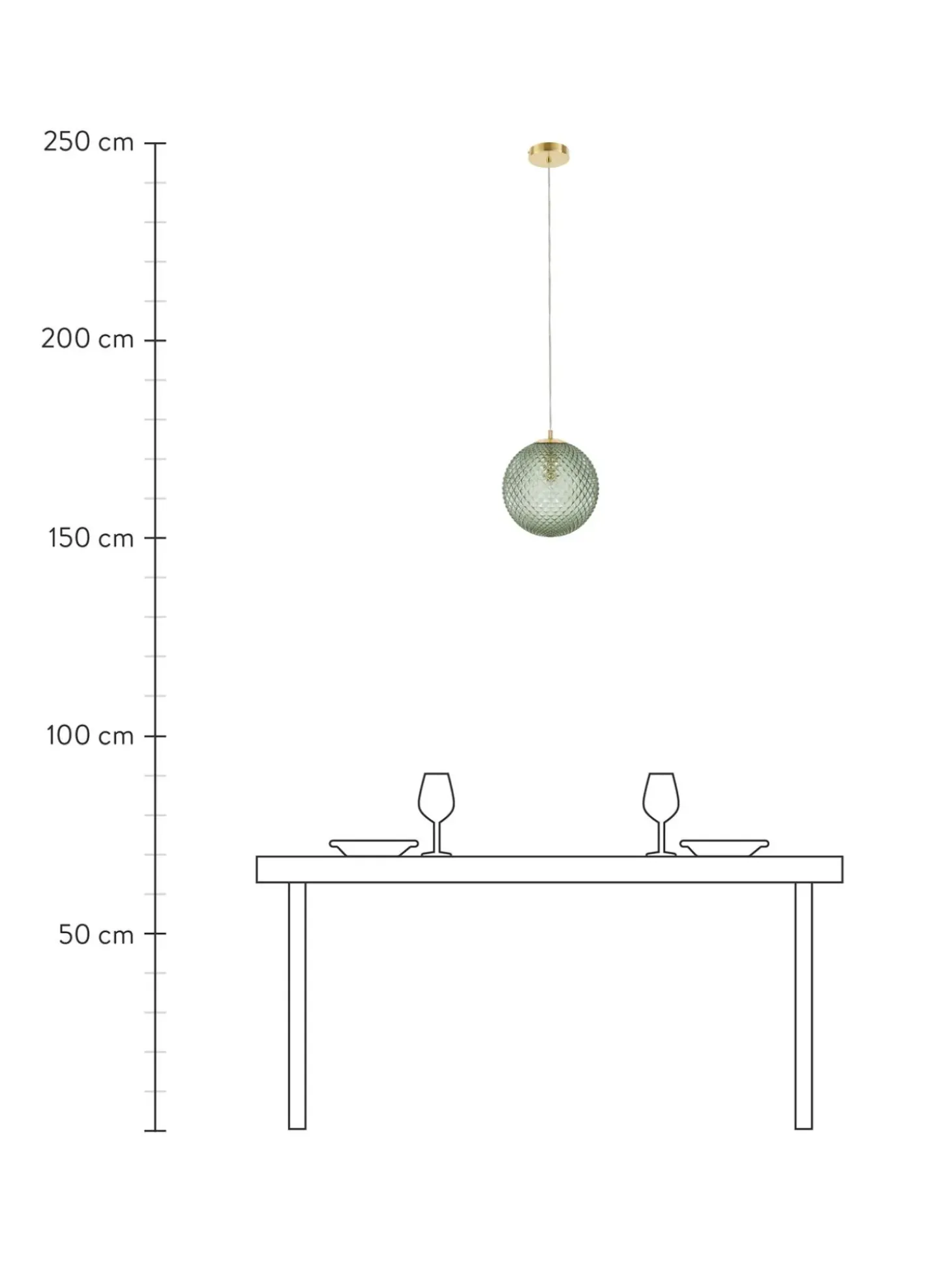Lampada Piccola A Sospensione In Vetro Lorna