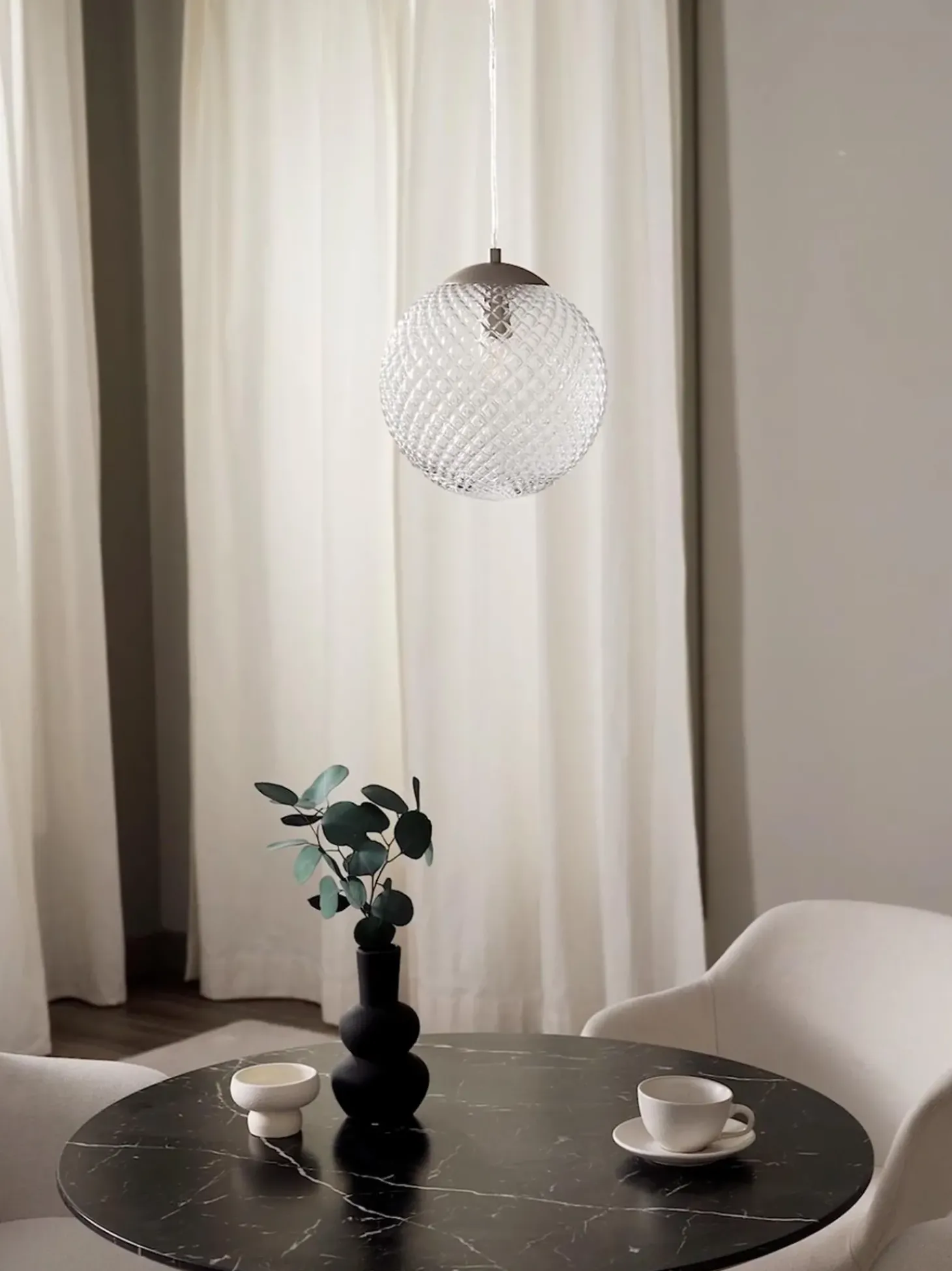 Lampada Piccola A Sospensione In Vetro Lorna