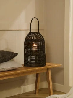 Lanterna Fatta A Mano In Rattan Hazel