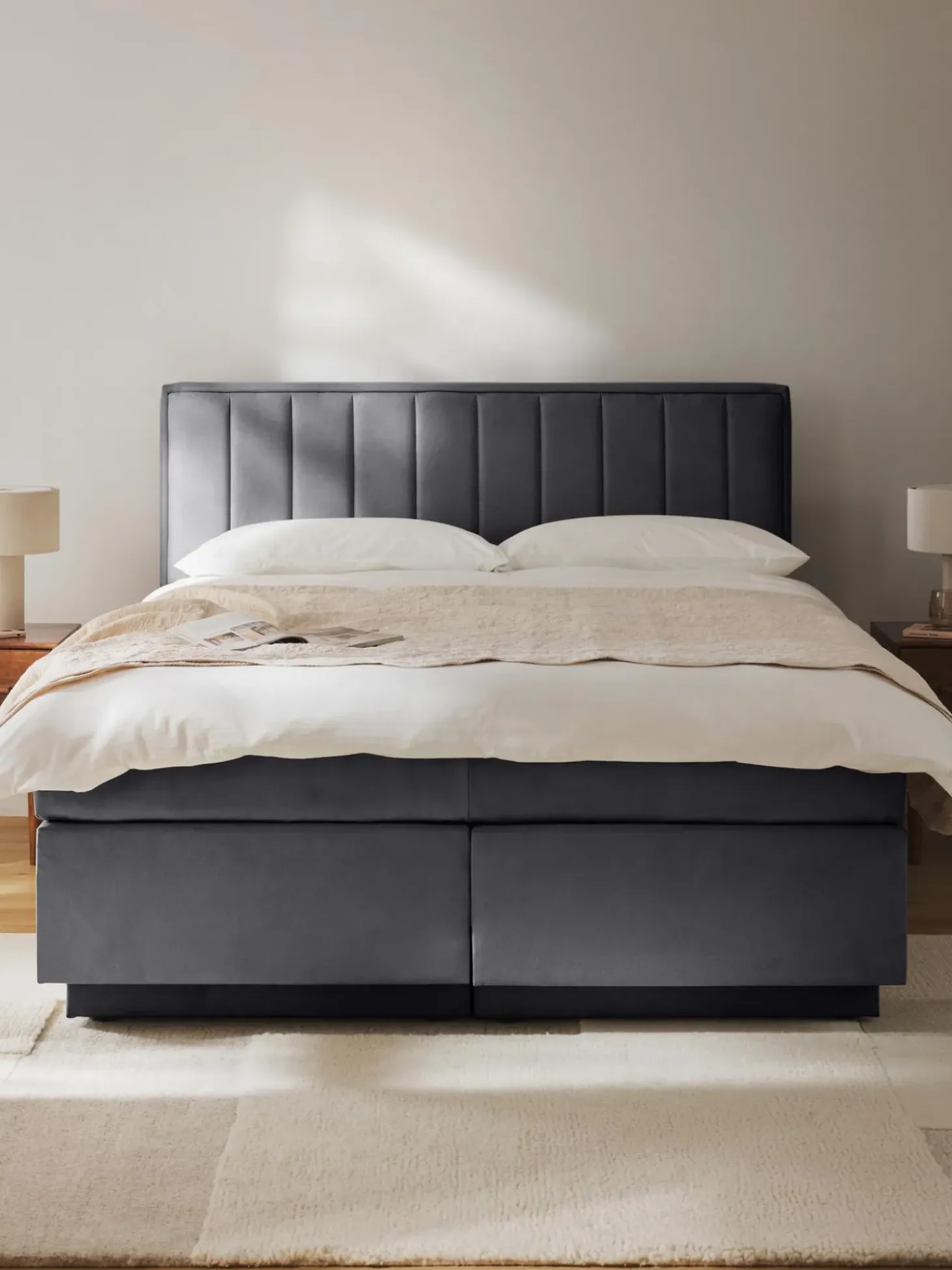 Letto Boxspring Con Contenitore Livia