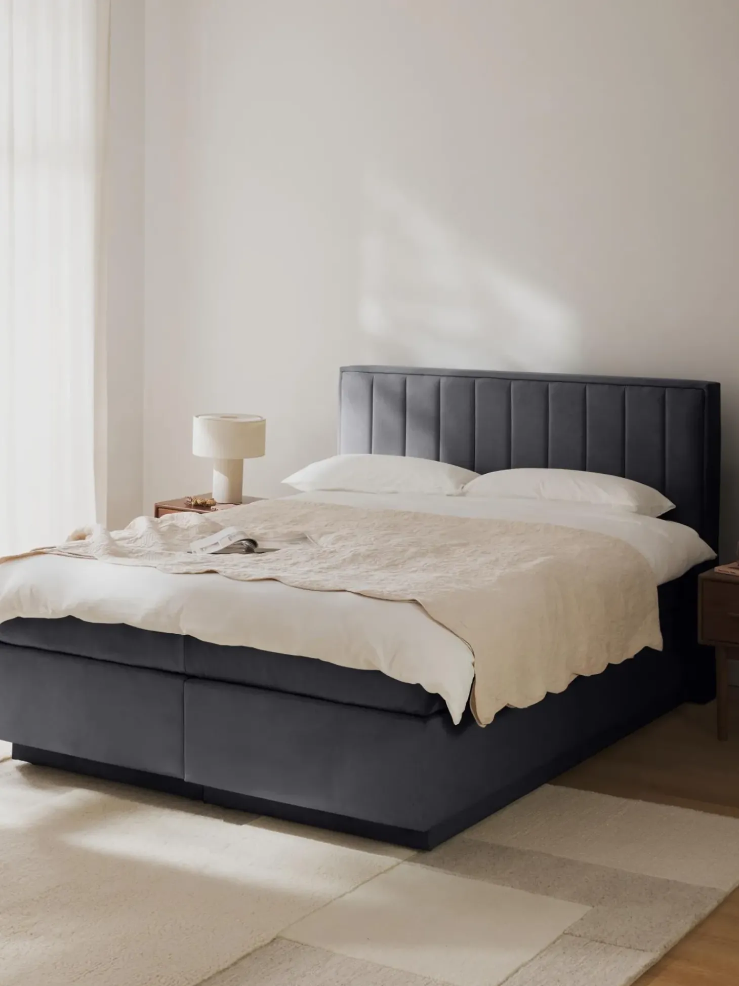Letto Boxspring Con Contenitore Livia