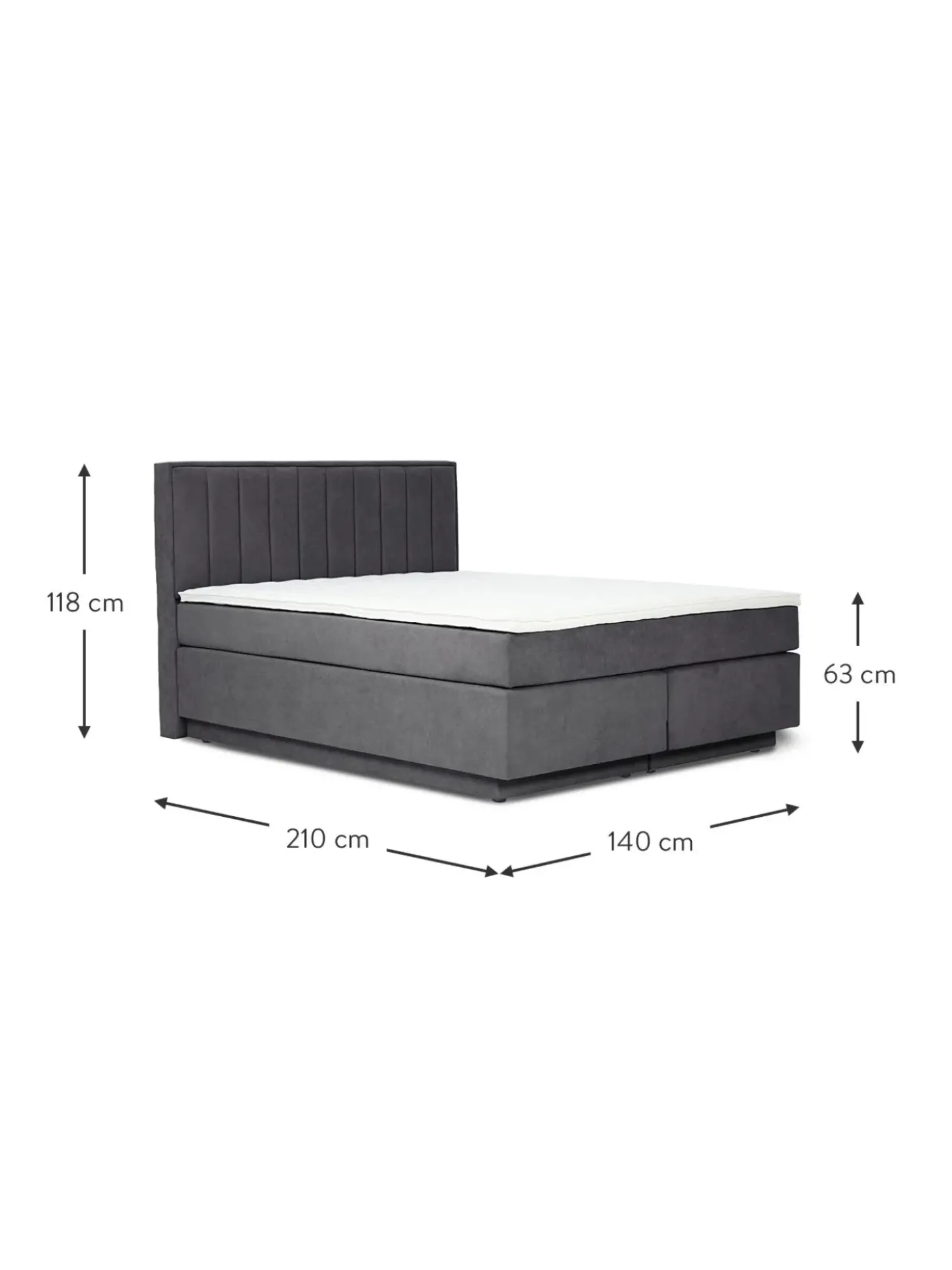 Letto Boxspring Con Contenitore Livia
