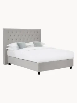Letto Boxspring Premium In Velluto Phoebe