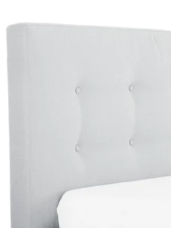 Letto Imbottito Con Piedini In Legno Moon