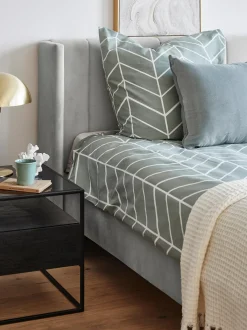 Letto Imbottito In Velluto Dusk