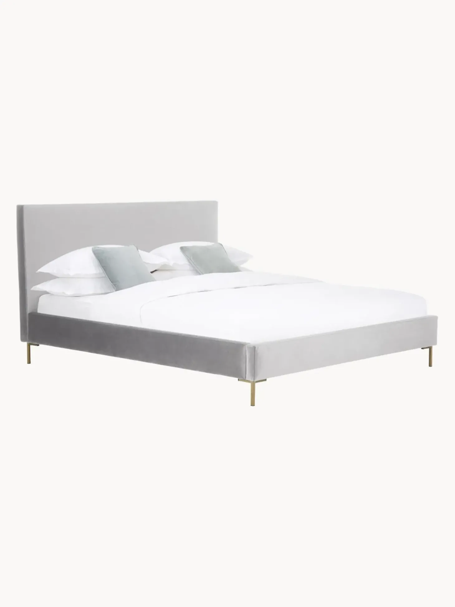 Letto Imbottito In Velluto Peace