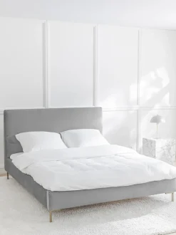 Letto Imbottito In Velluto Peace