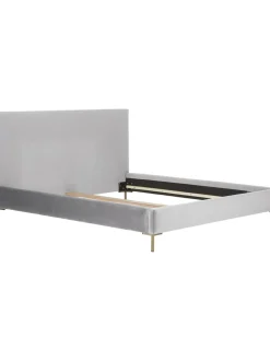 Letto Imbottito In Velluto Peace