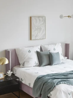 Letto Imbottito In Velluto Dusk