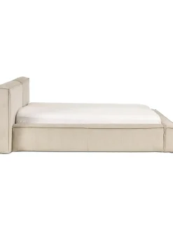 Letto Imbottito In Velluto A Coste Con Contenitore Lennon