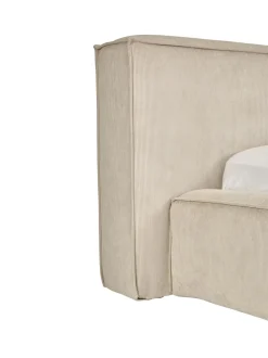 Letto Imbottito In Velluto A Coste Con Contenitore Lennon