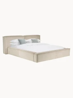 Letto Imbottito In Velluto A Coste Lennon