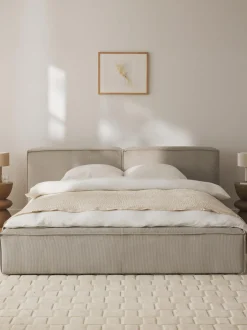 Letto Imbottito In Velluto A Coste Lennon