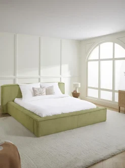 Letto Imbottito In Velluto A Coste Lennon