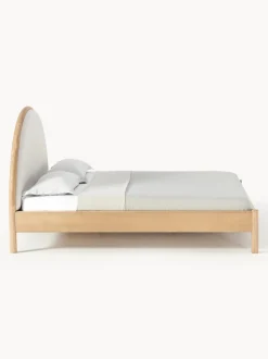 Letto In Legno Con Testiera Imbottita Sean