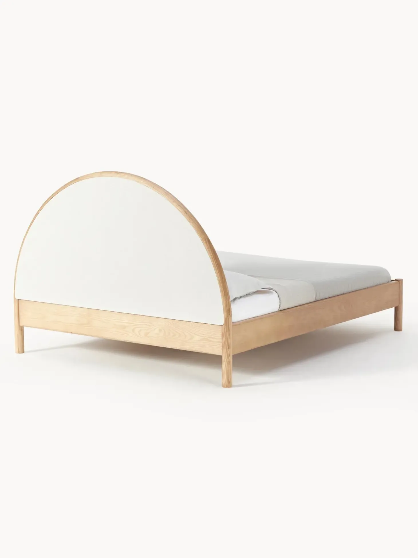 Letto In Legno Con Testiera Imbottita Sean