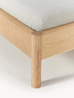 Letto In Legno Con Testiera Imbottita Sean